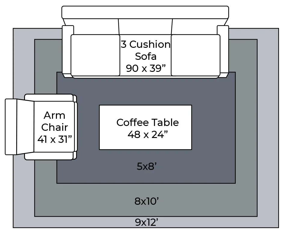 Living Room Custom Rug | Floor Concepts
