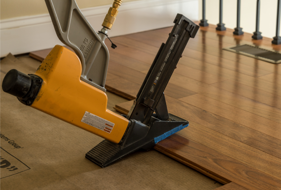 During Hardwood Installation | Floor Concepts